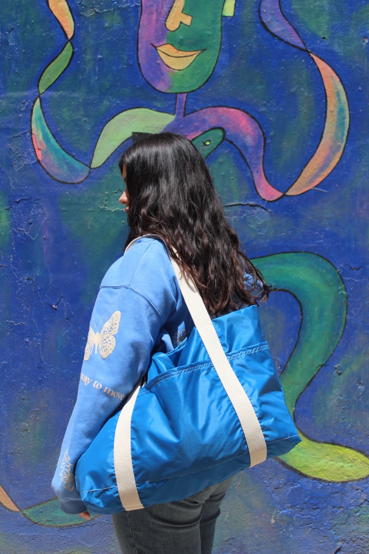 Bolso grande sin cremallera