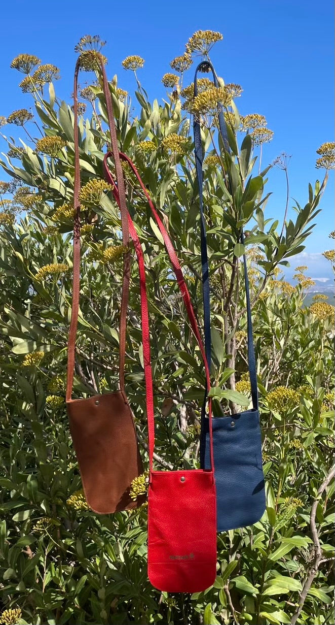 Panier de montgolfière en cuir